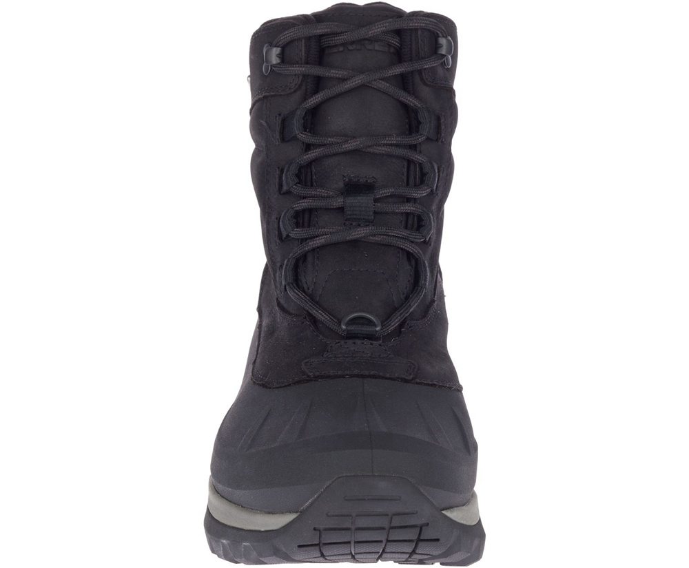 Merrell Boots Black - Thermo Slush Mid Shell Waterproof - Mens 78TOGSLPI